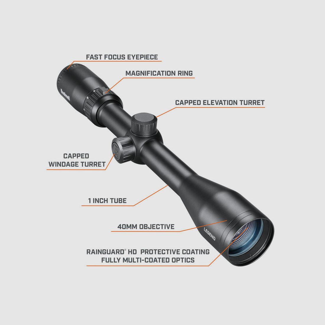 Bushnell Zielfernrohr Legend 4-12x40 DOA Quick Ballisitc SFP (2.BE) #BL4124BS11