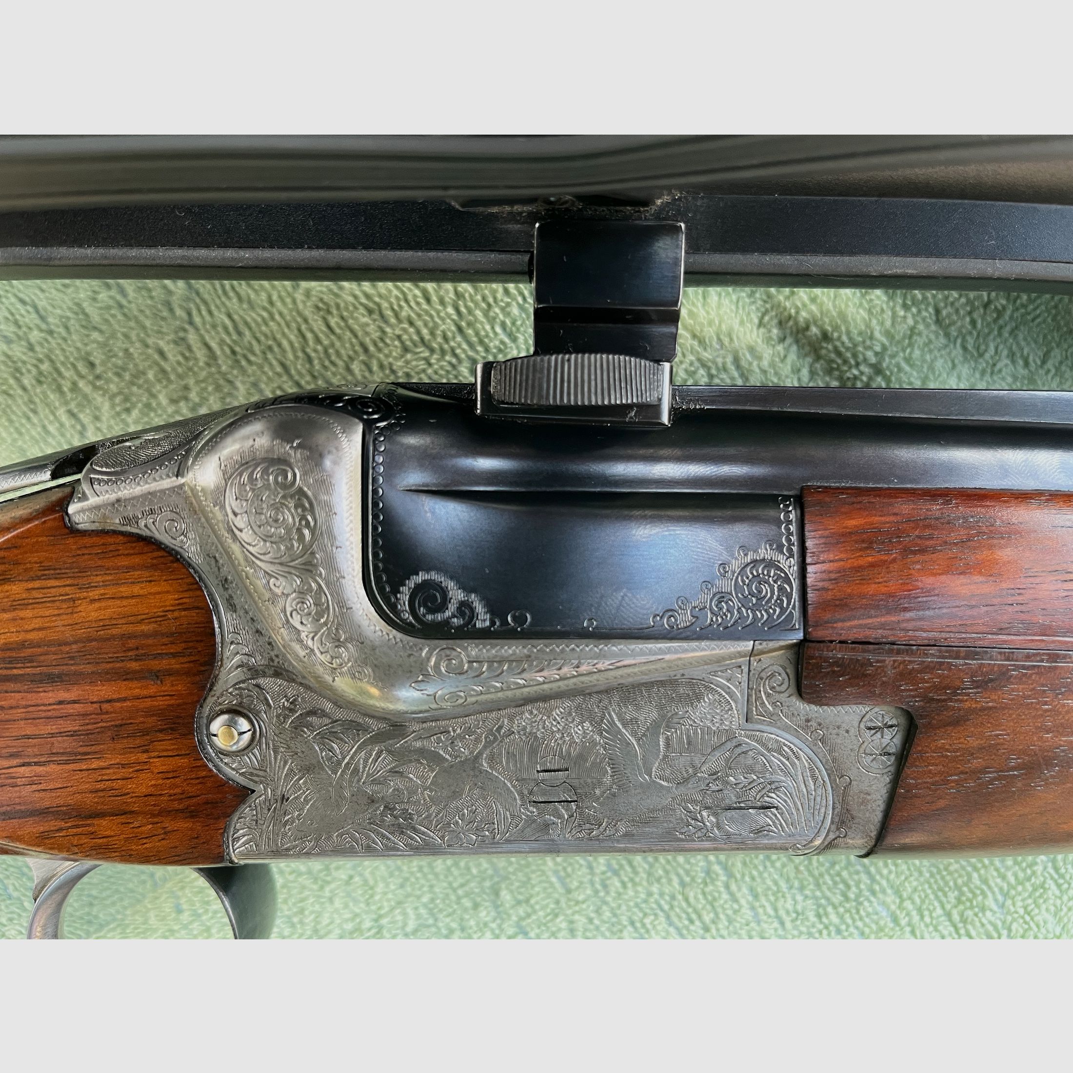 Neuwertige Bockbüchsflinte MERKEL Suhl BBF 7x65R 20/76 Swarovski 3-12x50 Z4i selten