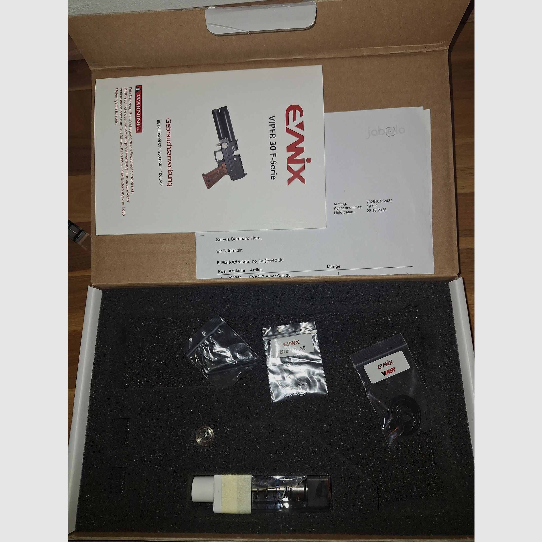 Evanix Viper .30   F    7,5 Joule