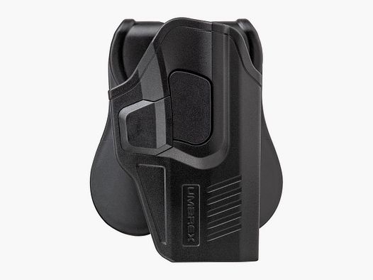 Umarex Polymer Paddle Holster Compact für GLOCK 17 / 19 etc., mit seitlichem Release-Button