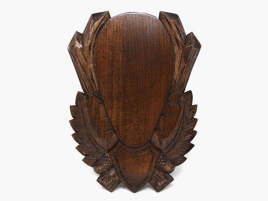 Fritzmann – Porta-Trofei intagliato di tiglio per capriolo (21 x 12 cm – #00217-01)