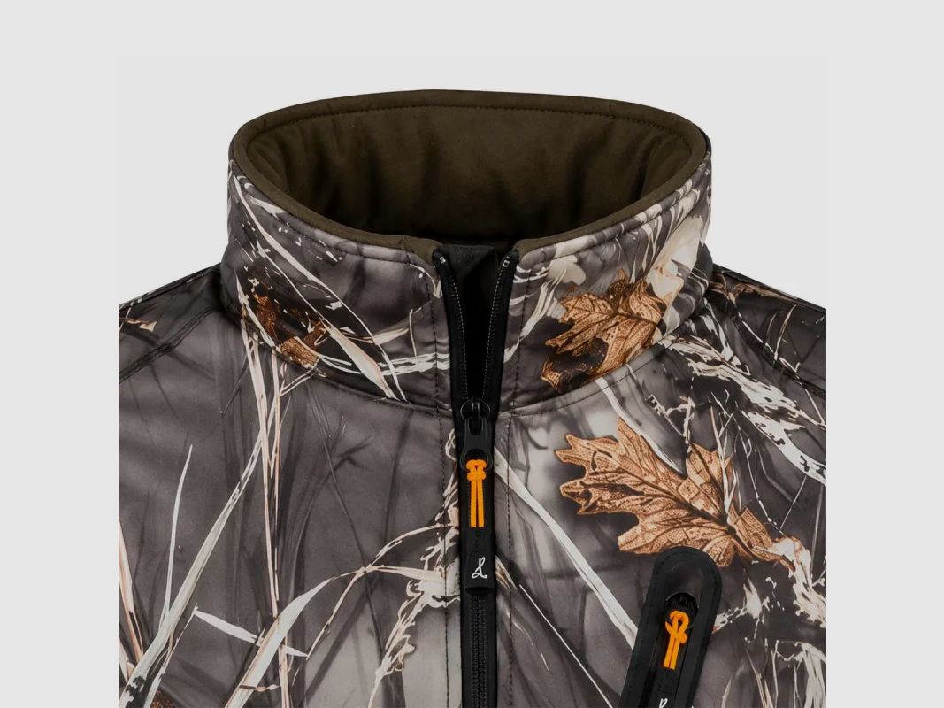 Blouson chasse softshell 4 poches polyester camo kaki S à 3XL, image 6 sur 15