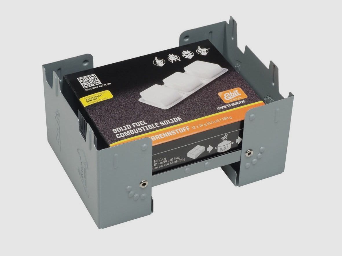 Duży kuchenka turystyczna Esbit z paliwem