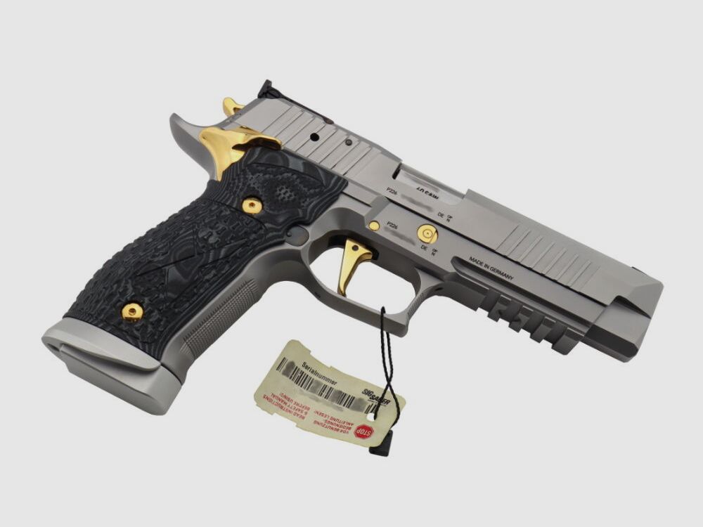 Sig Sauer	 P226 X-Five Supermatch Stainless & Gold eine der letzten aus deutscher Fertigung