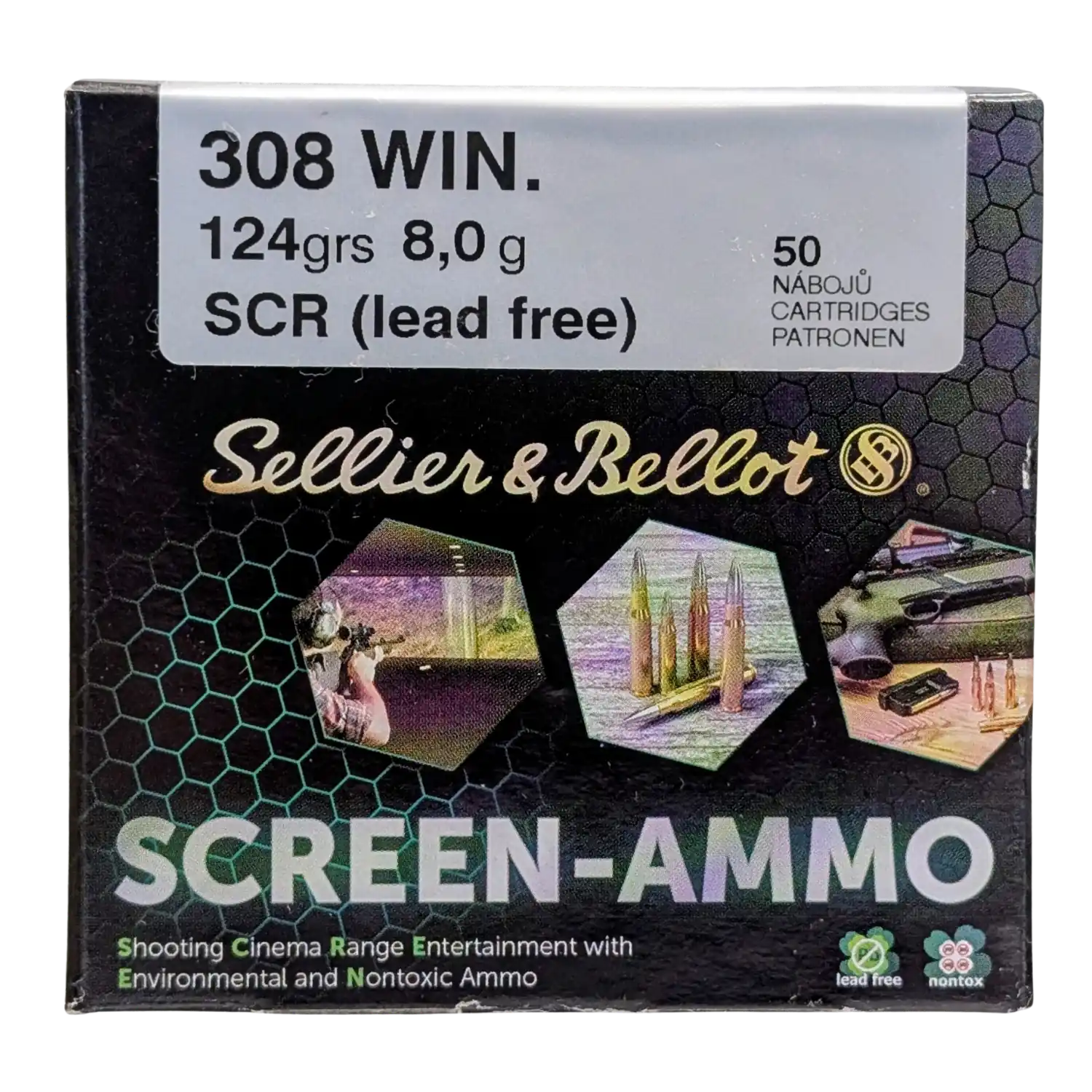 S&B .308Win Screen-Ammo SCR Zink 124 gr 50 Schuss
