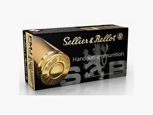 9mm Para subsonic S&B FMJ 140gr VE50