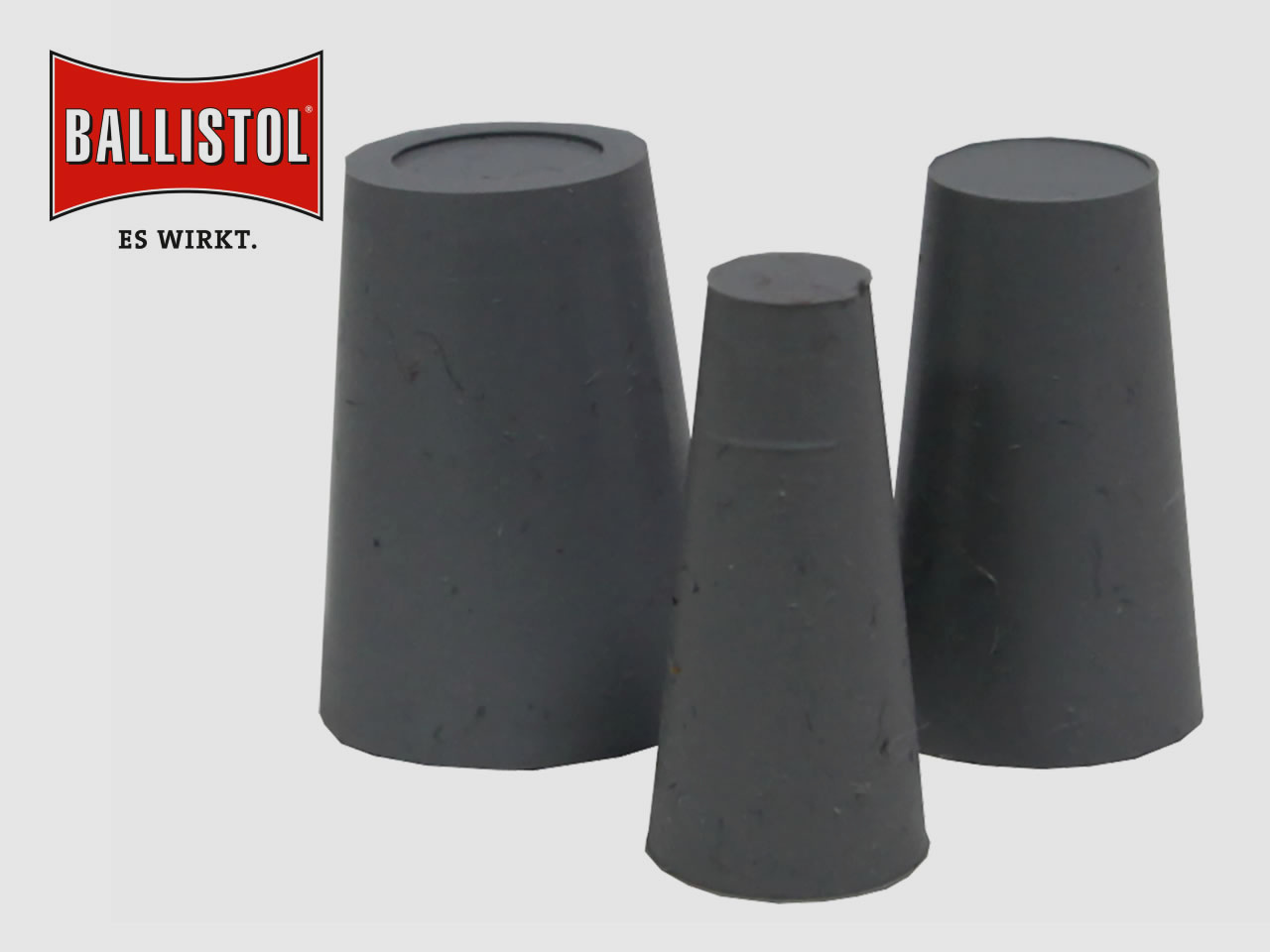 BALLISTOL Gummikorken, 3er Set, konisch, von 5 - 14,5 mm Durchmesser