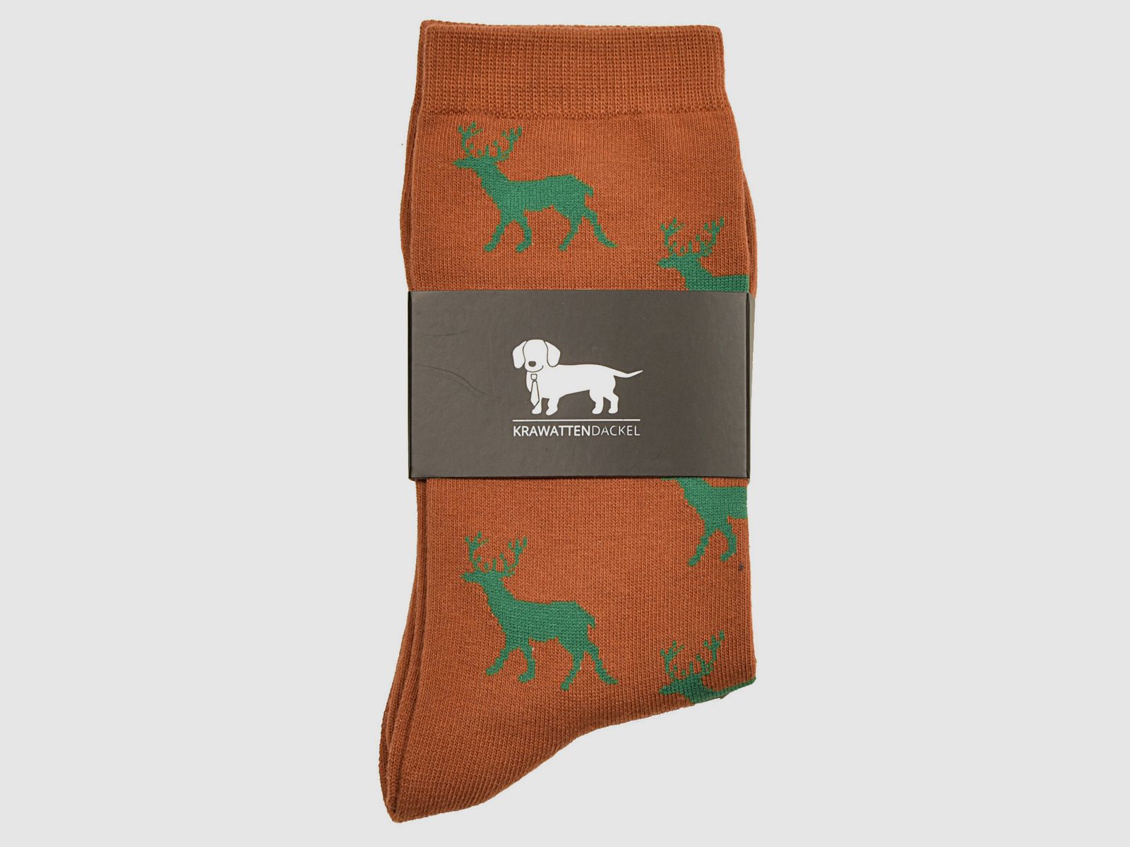 Krawattendackel Socken mit Hirsch