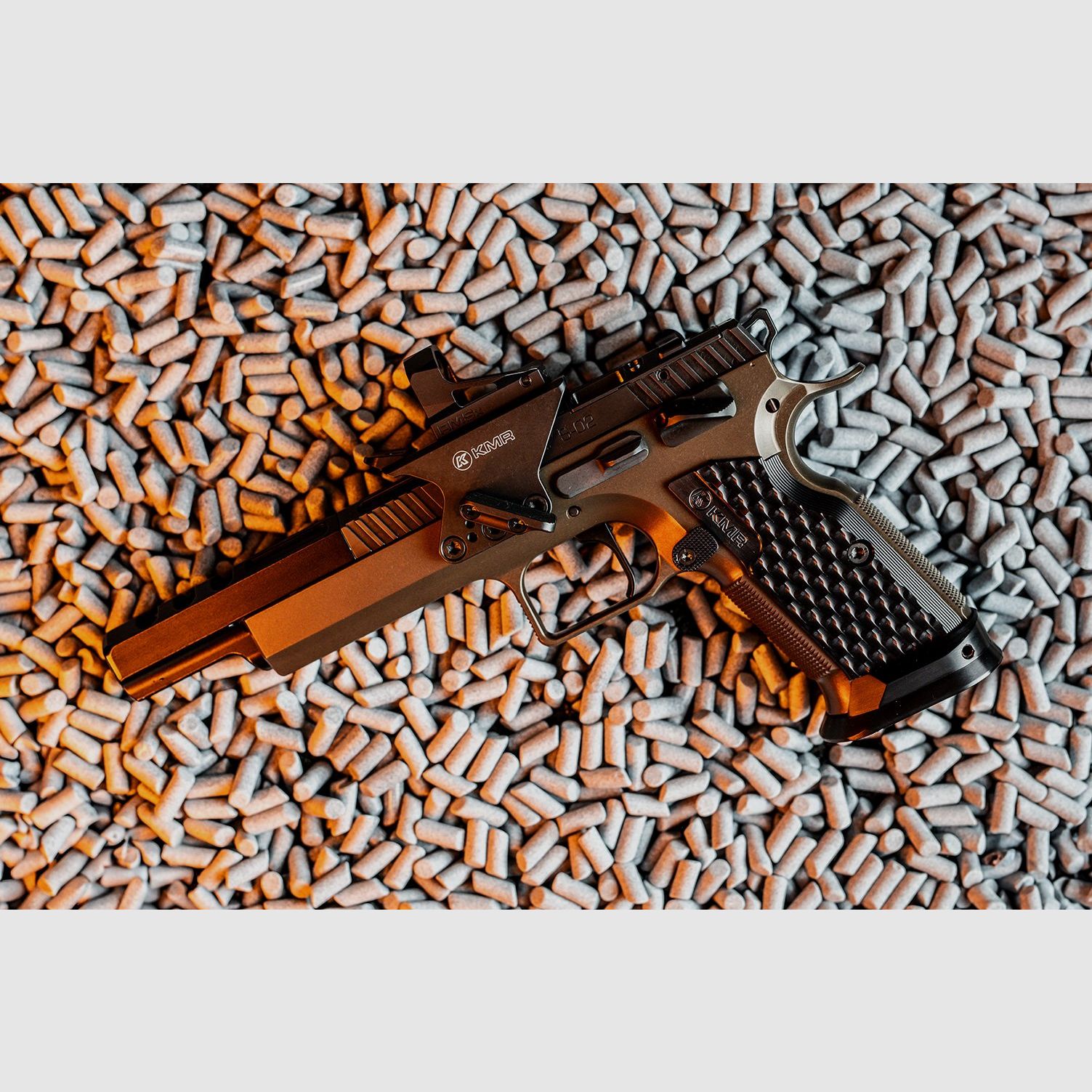 KMR S-02 .22 LR OPEN OR, SA, 10R, Bronzo-Nero, canna da 6,7", immagine 8 di 9