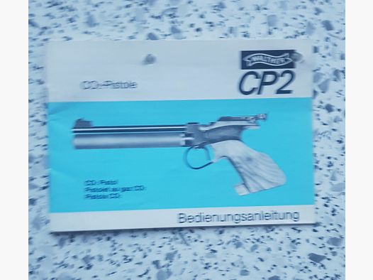 Walther CP2   Beschreibung Bedienungsanleitung Luftpistole Luftgewehr KK Gewehr Co2 Pistole siehe Beschreibung. Preis ab