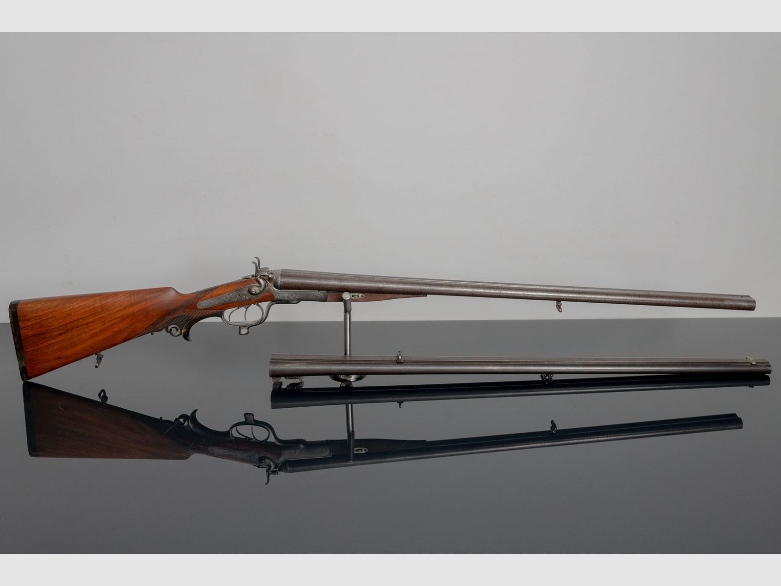 Jos. Heinige Side-by-side shotgun with interchangeable barrel, image 2 of 12