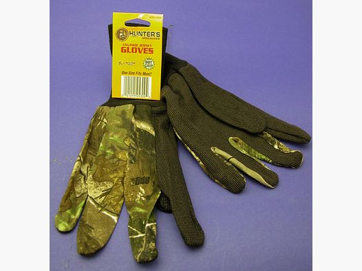 Guantes de camuflaje de tela de jersey con puño Realtree APG HUNTERS SPECIALTIES