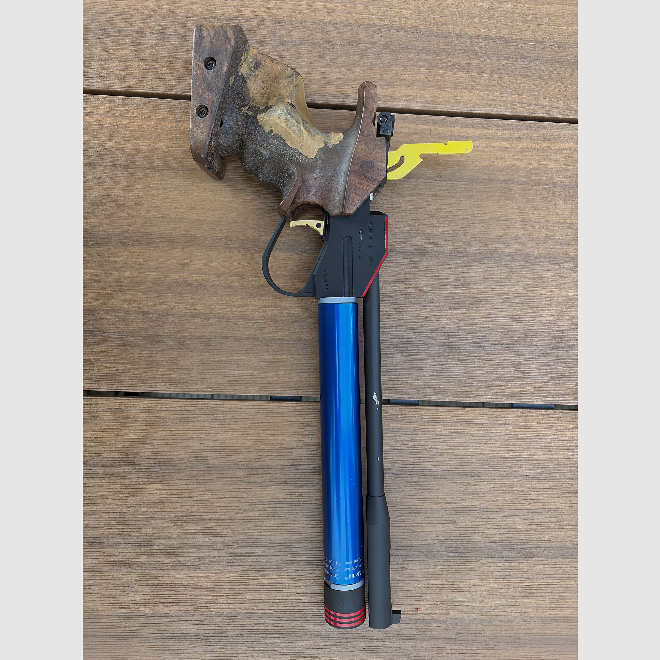 Morini 162E Match air pistol with electric trigger