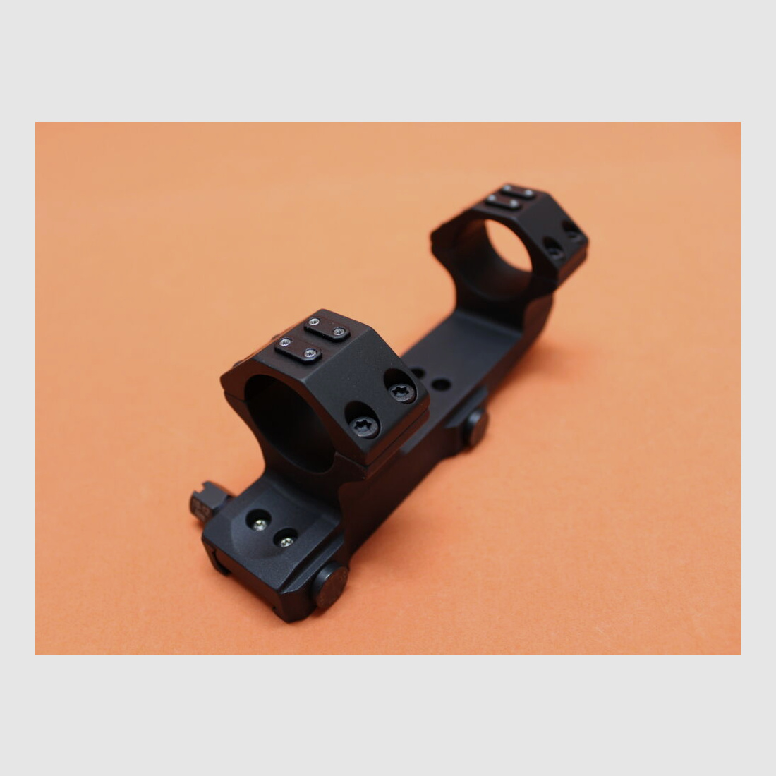 Recknagel Era-Tac Blockmontage 30mm (T5023-0022) mit Mutter, Alu schwarz, 2'' verlängert für Picatinnyprofil