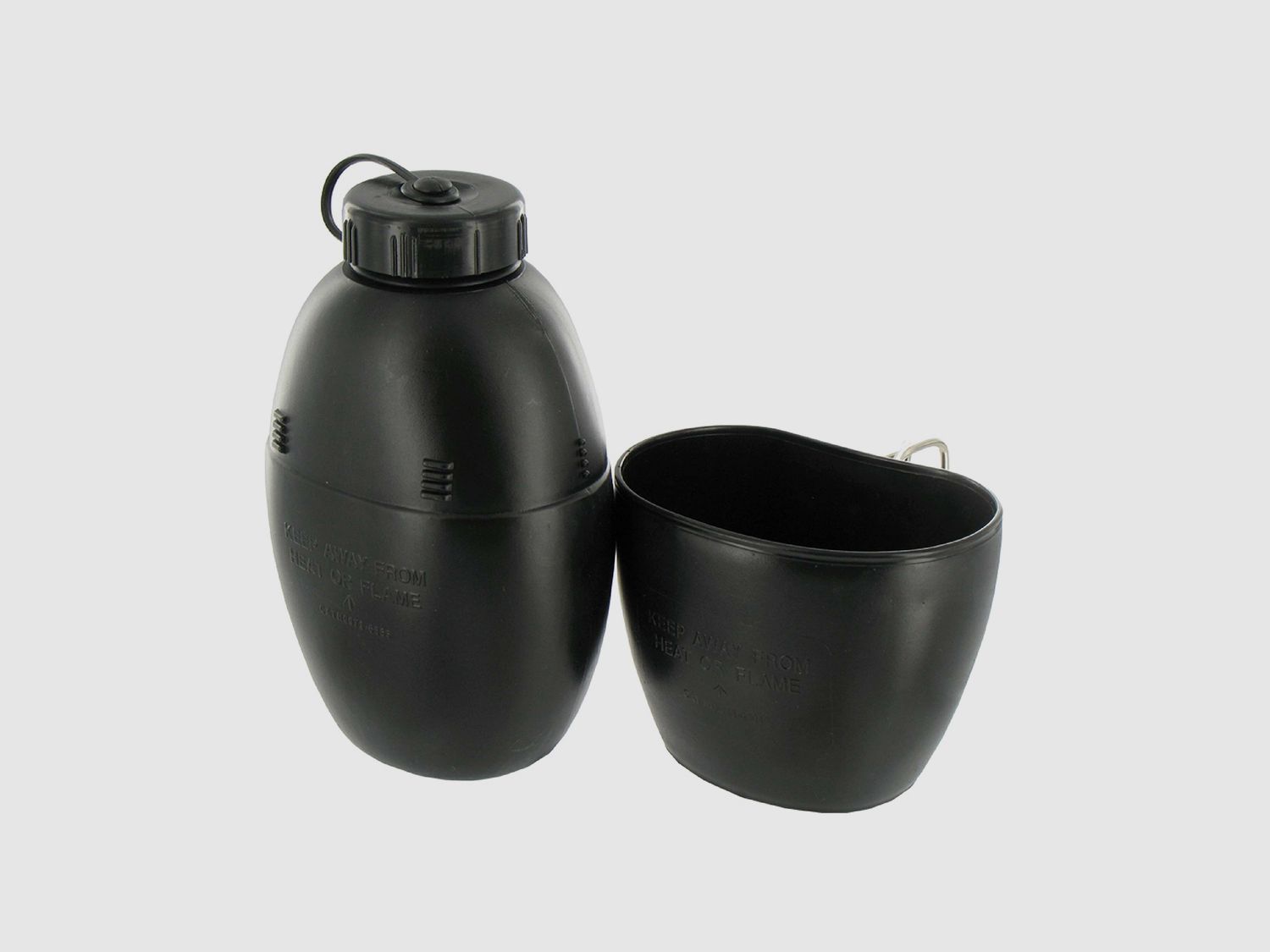 Highlander Forces Feldflasche 58 Pattern 1l Schwarz