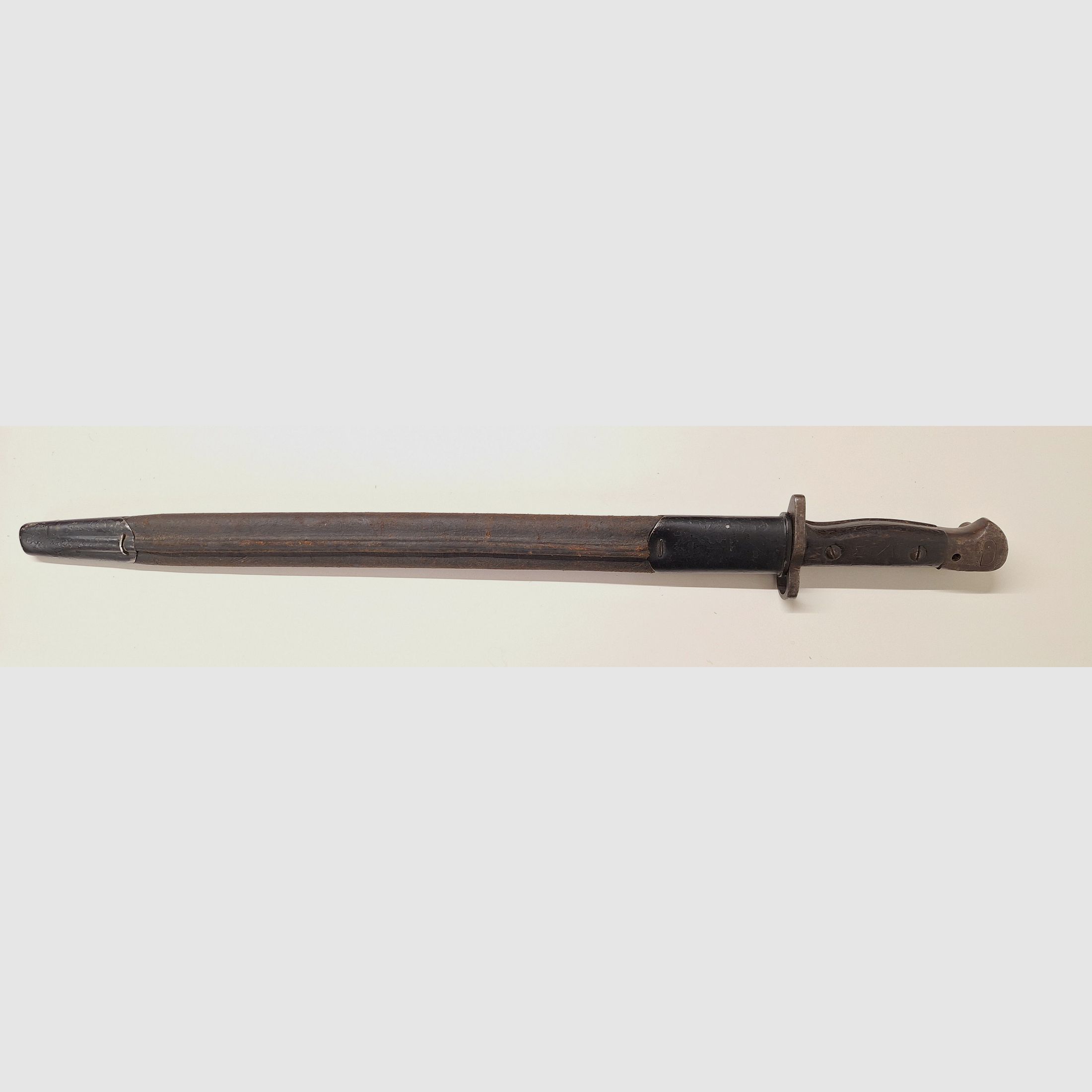 Wilkinson 1907 Pattern Bajonett Leder Scheide in Arsenalfett Seitengewehr