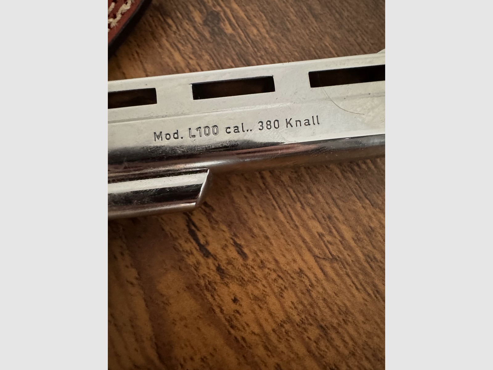 Mauser L100 9mm Chrom Rarytas! Z skórzanym dopasowanym kaburą