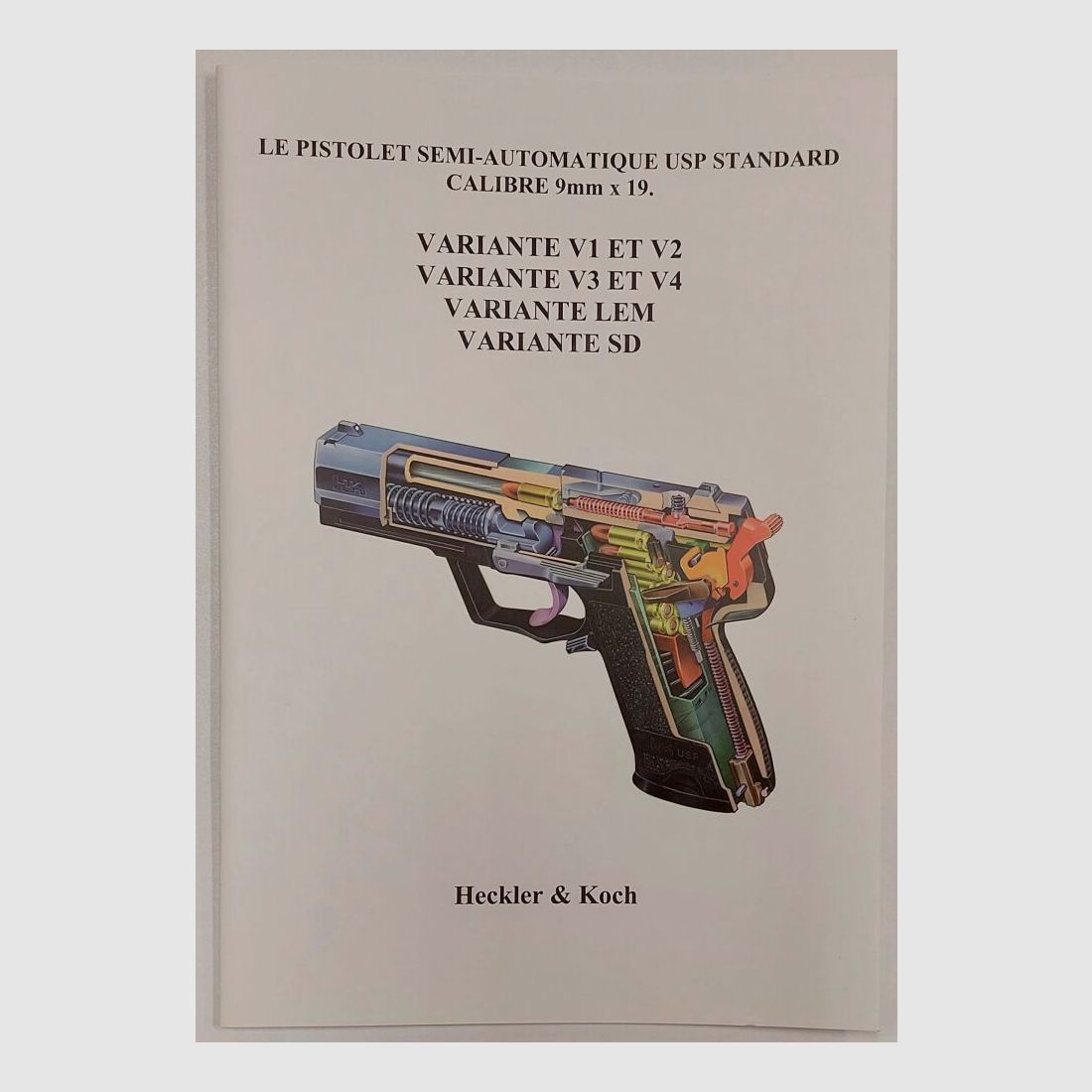 Heckler & Koch Anleitung für USP Standard, spanisch, Bild 1 von 4