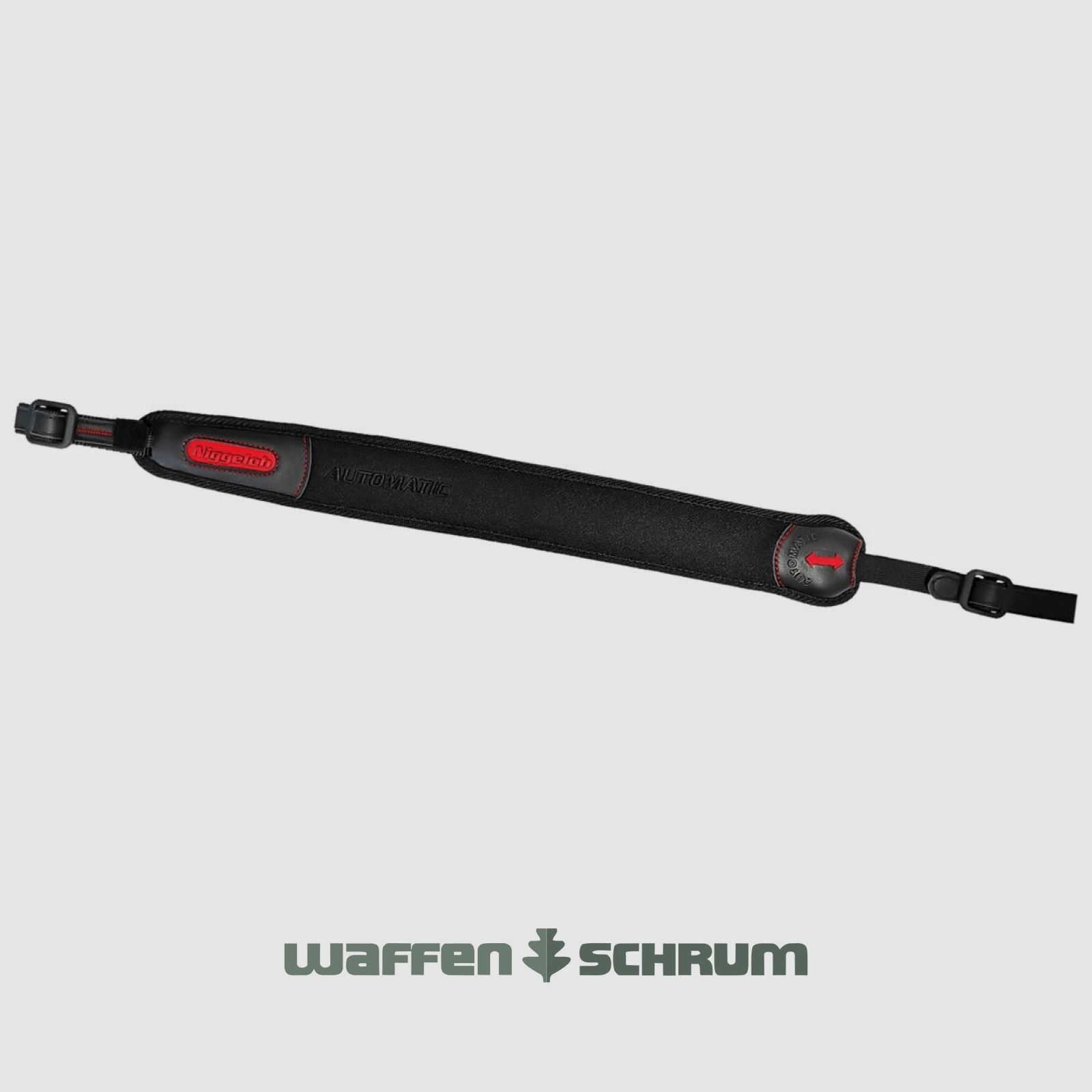 Niggeloh Gewehrriemen Automatic Neopren - Leder - Schwarz