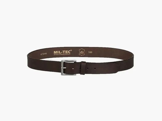 Mil-Tec Mil-Tec Ceinture en cuir Nappa - Noir / 90