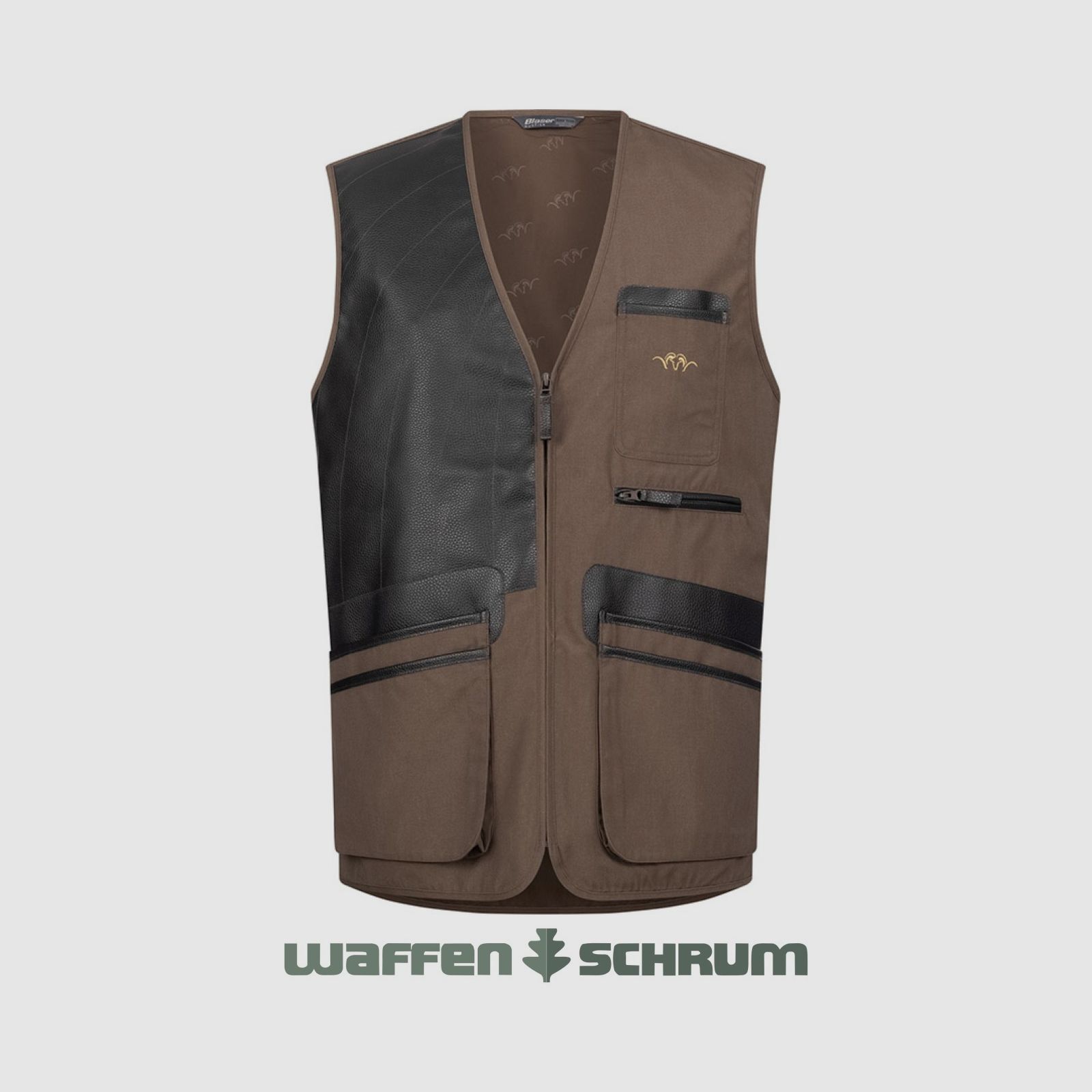 Blazer schietvest het hele jaar door rechts bruin