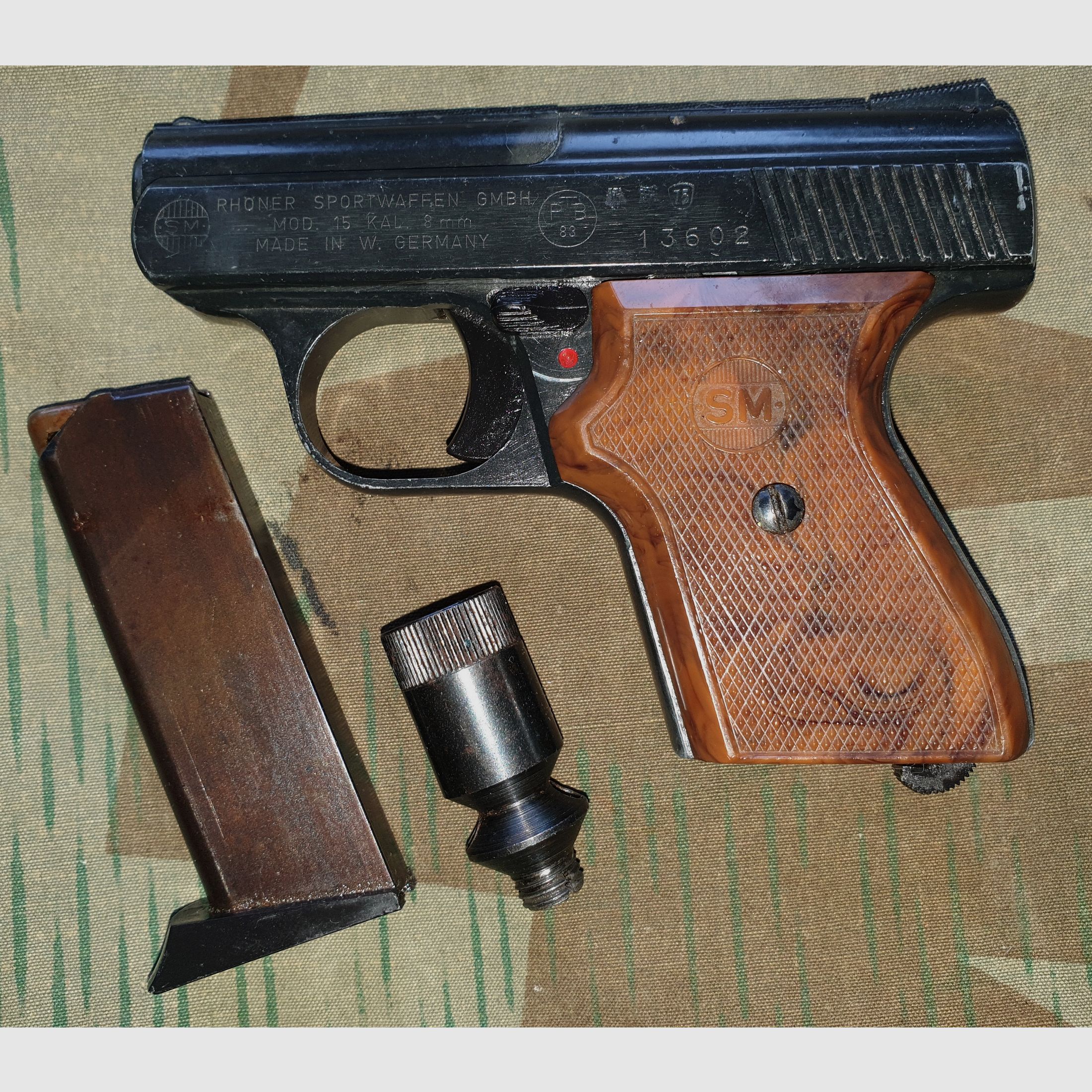  Rhöner SM 15 Kal. 8 mm Knall  erste PTB 83 