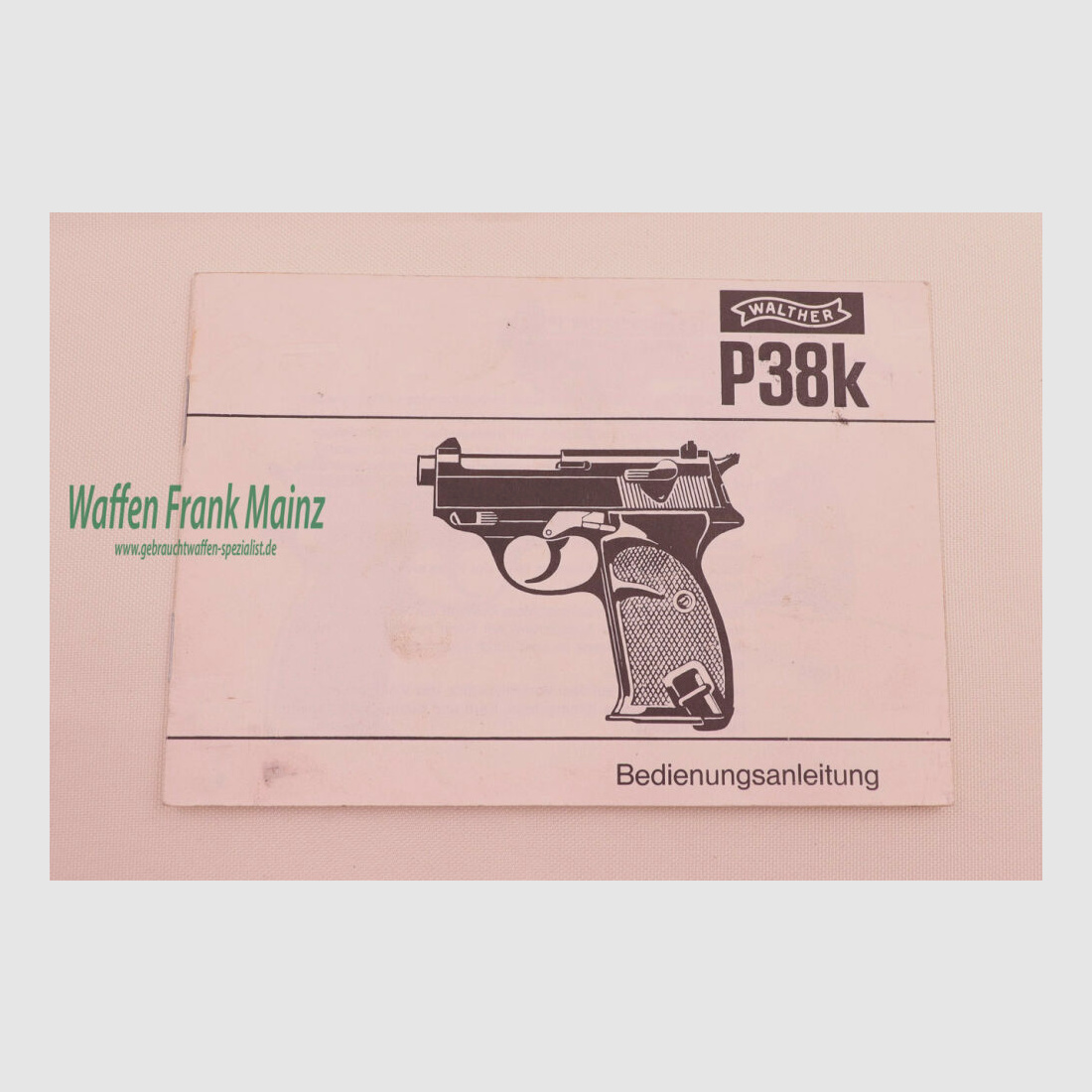 Walther - Ulm Bedieningsinstructies P38k