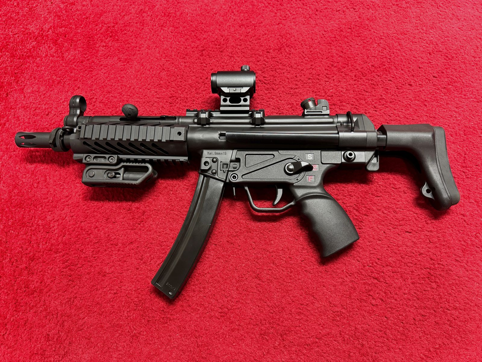 SRC SR5A3 TAC MP5 A3 Full Metal Co2 Blow Back GBB 6mm Airsoft