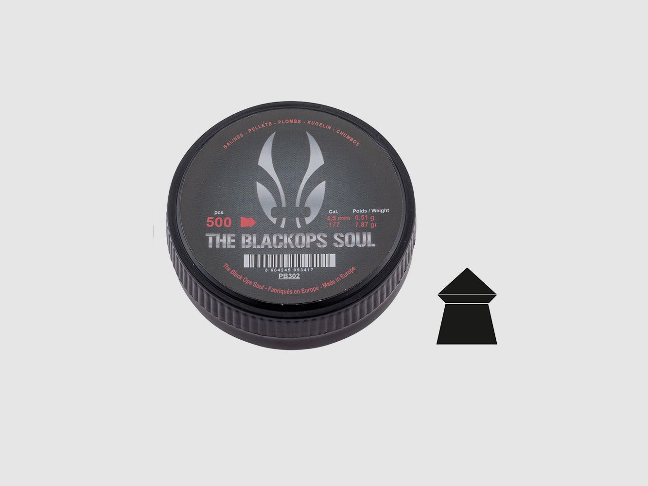 Diabolos BO Black Ops Soul 4,5mm spitz x500