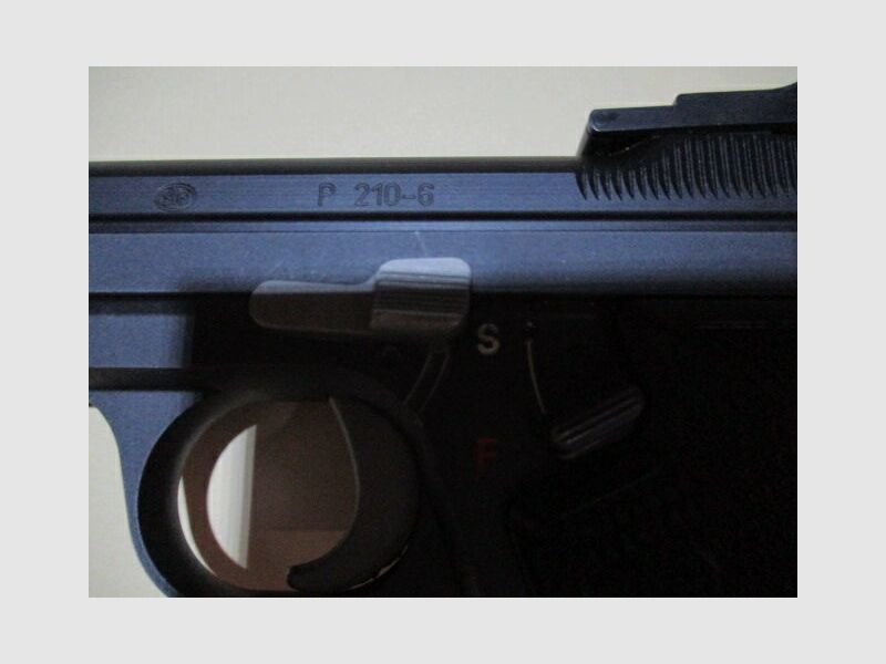 Sport pistol SIG P210-6 9mm Luger adjustable sights barrel length 120 mm 210-6