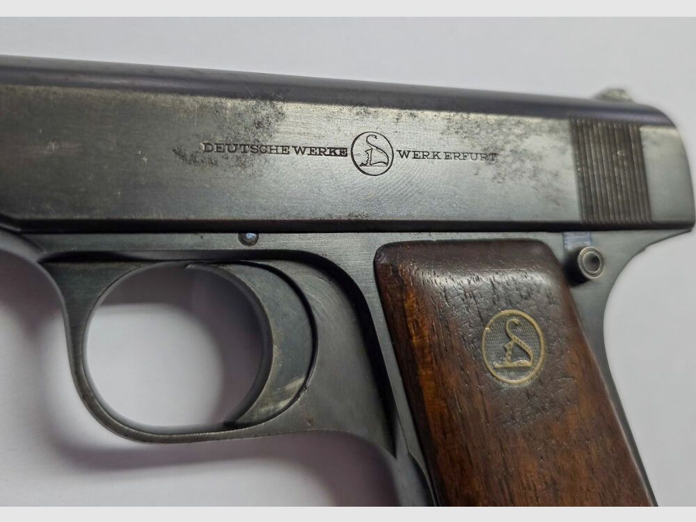 Obras alemanas - Pistola de bolsillo Ortgis de la fábrica de Erfurt