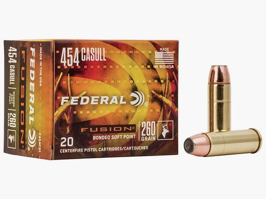 Federal Fusion .454 Casull 260GR SP 20 cartouches