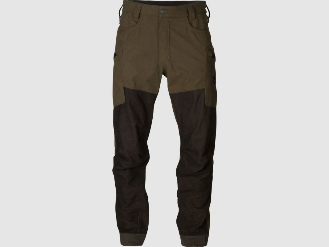 Pantalon en cuir Härkila Driven Hunt HWS vert saule / marron ombre