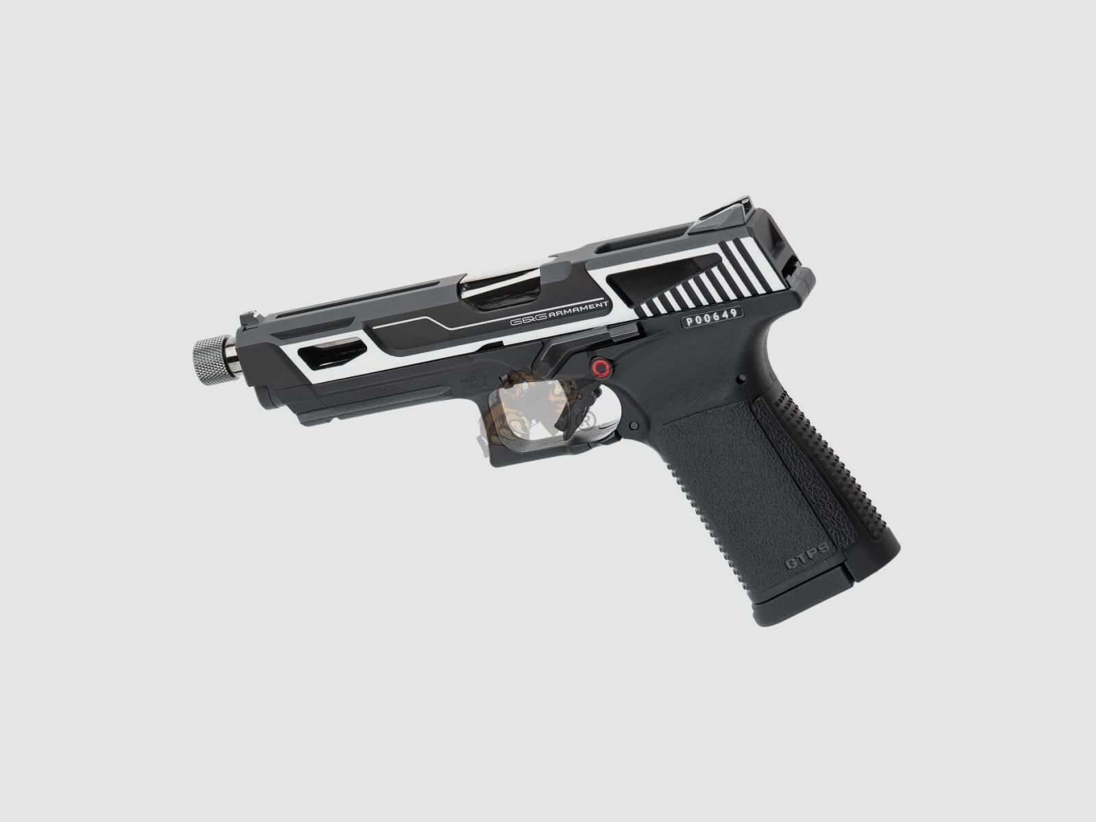 GTP9 MS CNC Metalen Sluit Gas Blow Back Zwart/Zilver Airsoft Vrij vanaf 18 - GBB - F | G&G