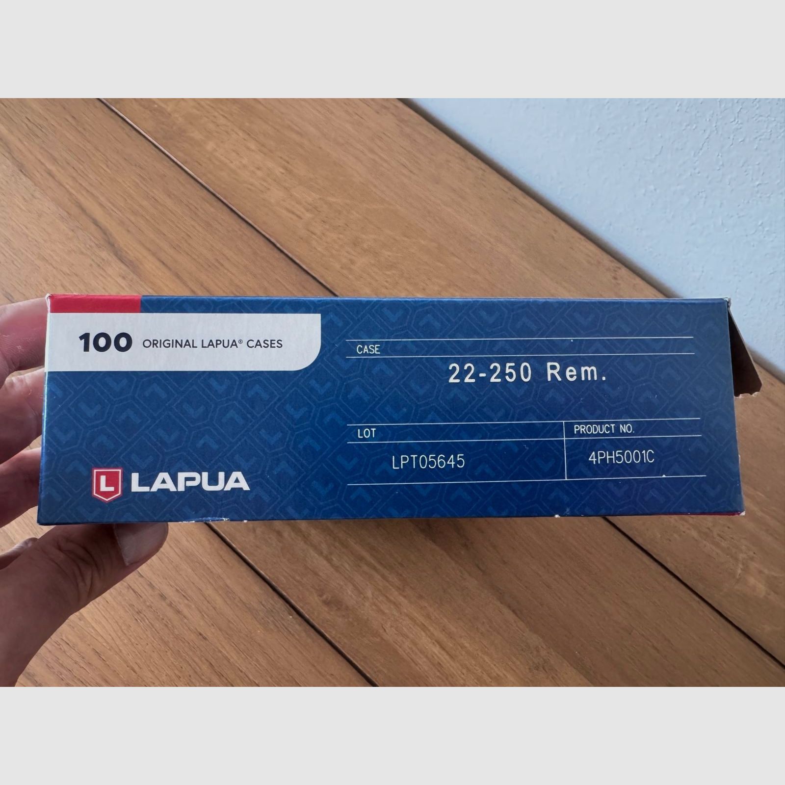 100 neue Lapua Hülsen Kal. 22-250