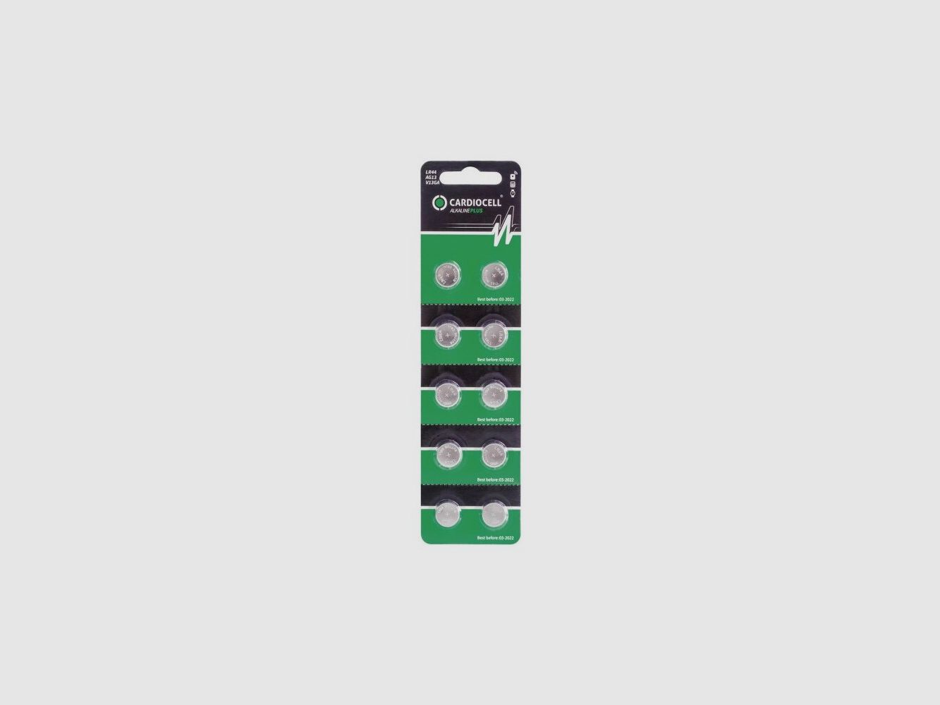 Cardiocell LR44 Plus (V13GA/A76) in 10er-Blister