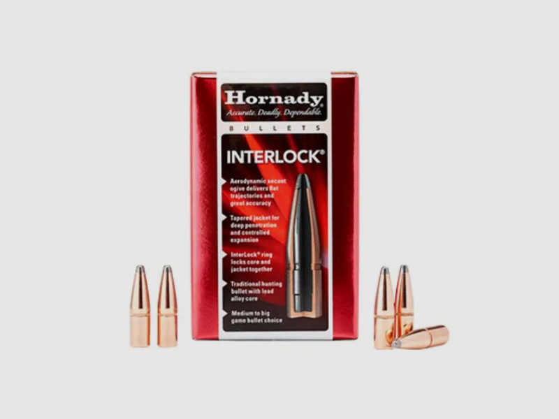 Hornady – Geschosse 30 CAL .308 / 150 GR RN INTERLOCK / 100 STK, Bild 1 von 2