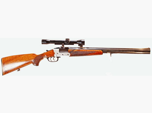 Heym Hunting Weapons AG Heym Over and Under Rifle Shotgun with Scope Abs.1 cal 5.6x50 r /16-70