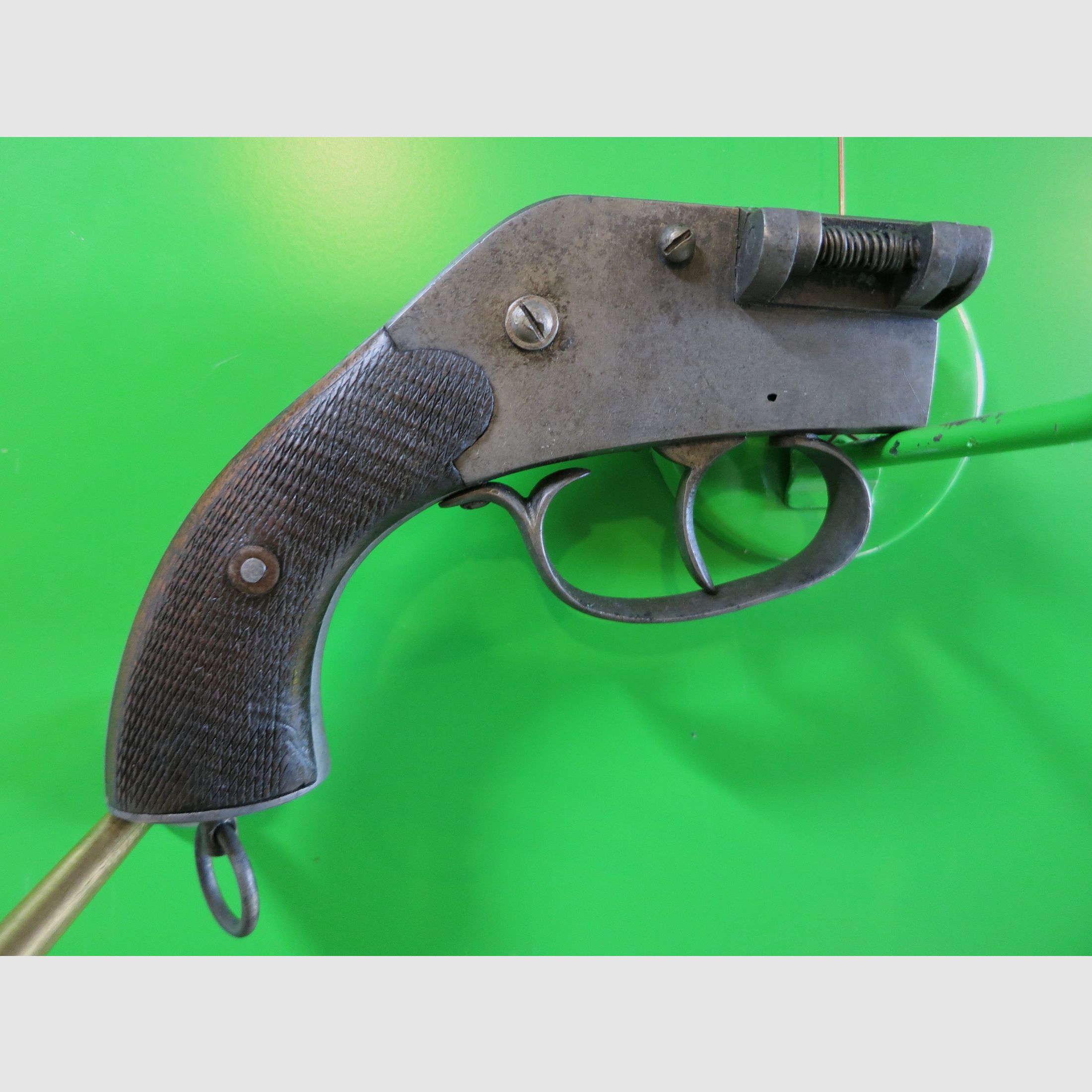 Signalpistole; Lauflose Fliegerleuchtpistole JGA (Anschütz) System Eisfeld, Kal. 11 mm Spezialpatrone  #81-