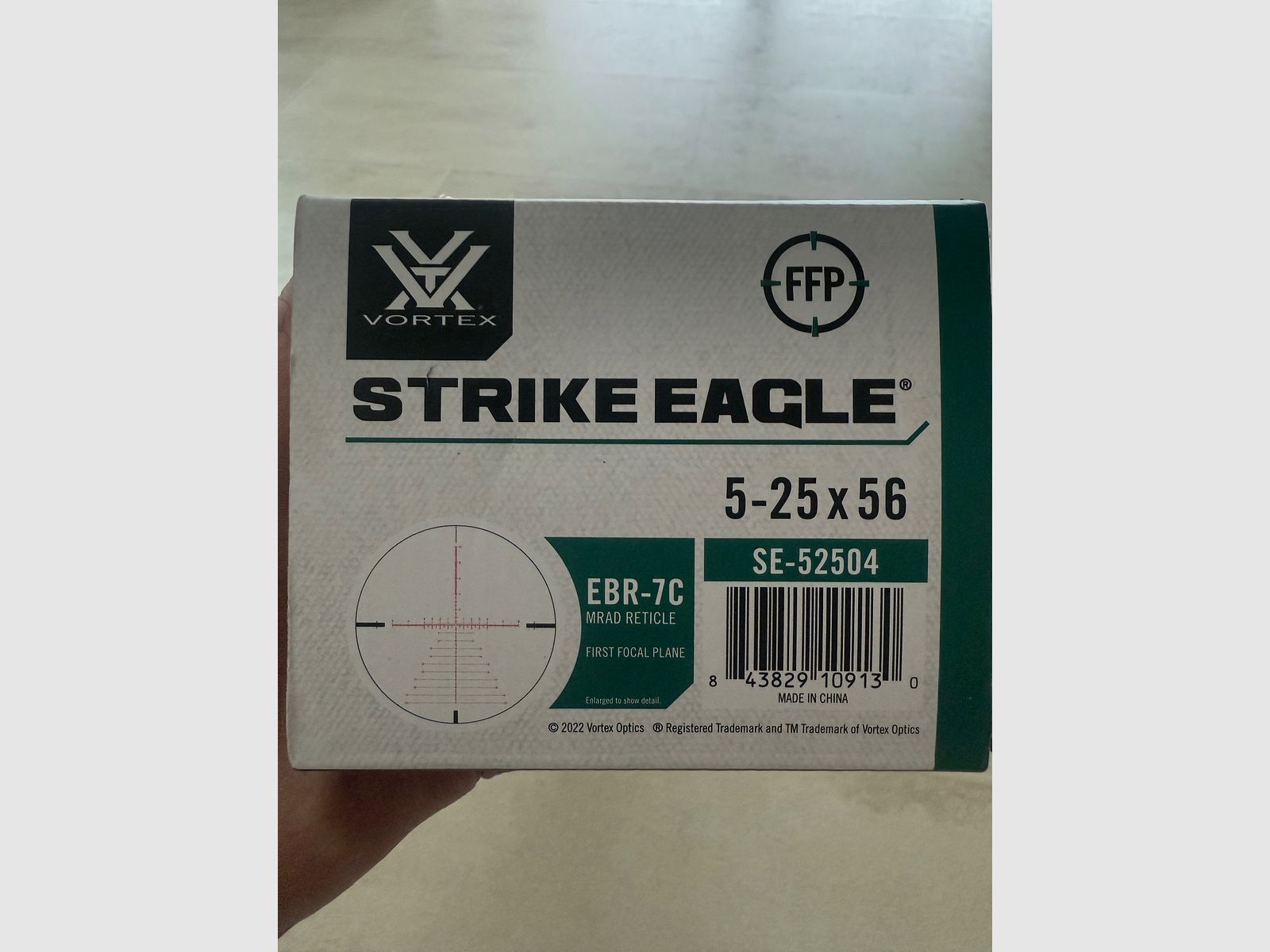 Vortex Strike Eagle 5-25x 56 FFP. EBR-7C