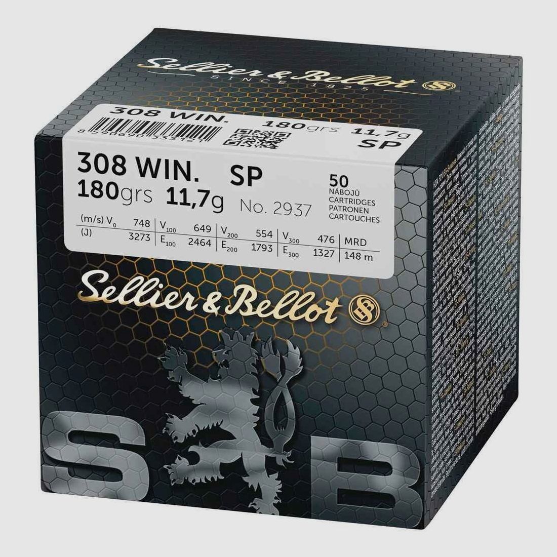Sellier & Bellot .308 Win, Teilmantel 180 gr - 50 St.