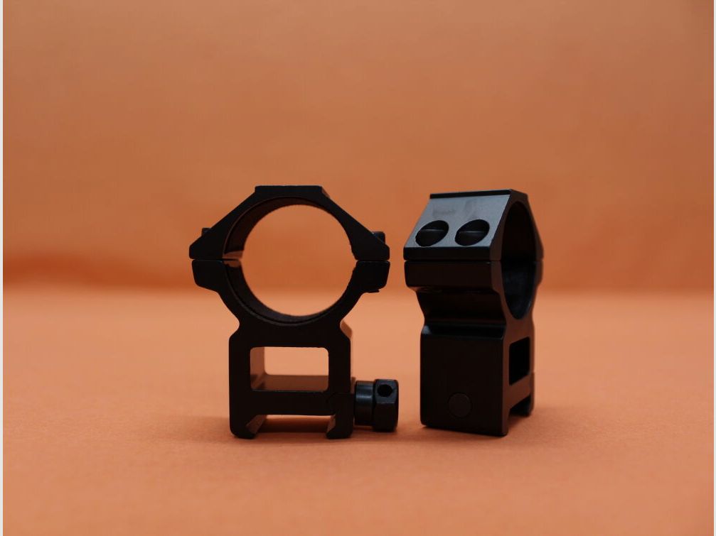 UTG - Leapers UTG Accushot anelli di montaggio 30mm alti (RGWM-30H4) alluminio nero opaco per profilo Picatinny BH=22mm