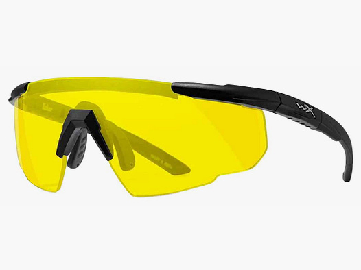 Wiley X Schießbrille Glas: gelb: matt schwarz Saber Advanced