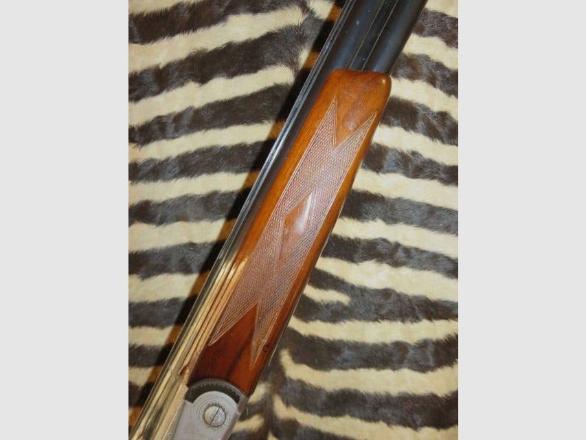 Boven-ondergeweer Acciaio BREDA kal. 12/76 lopen 62 cm glad / glad, dubbele trekker, ejectors, afbeelding 3 van 12