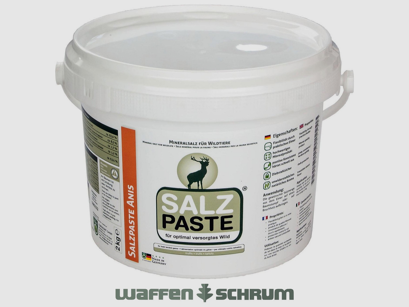 Eurohunt DEUSA Salzpaste - Anisaroma 2kg Eimer