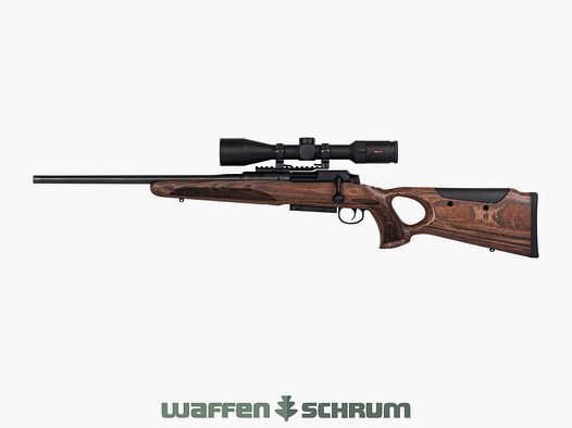 Mauser M25 Max Komplettangebot Links / Mauser 25 Max Set inkl. Zielfernrohr mit abnehmbarer Montage, optional Schalldämpfer