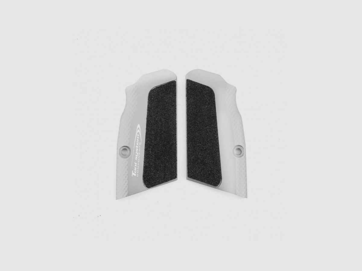 TONI SYSTEM DGTFSHC Highgrip Ultra Short Grips for Tanfoglio Small Frame, Color: Silver, image 3 of 3