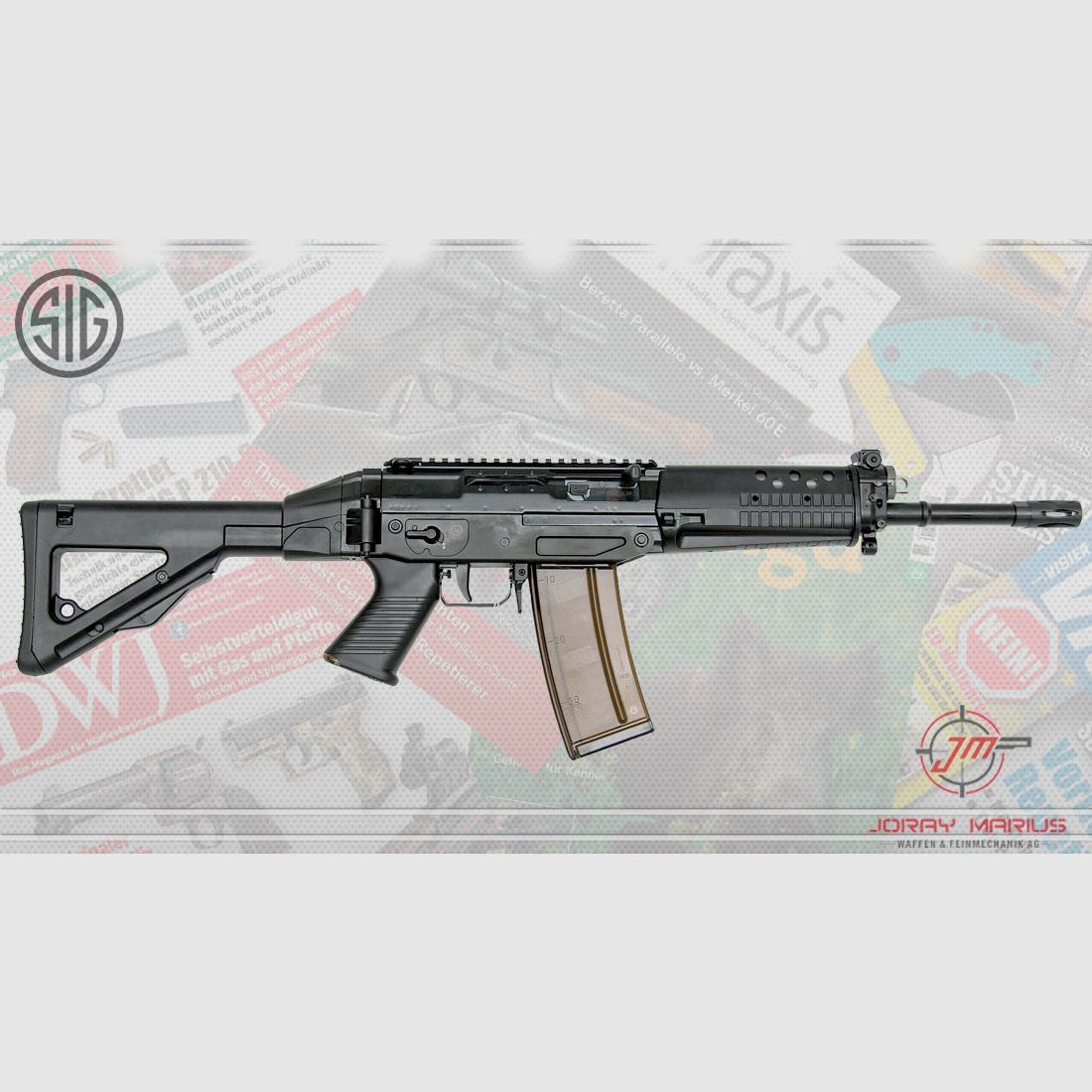 SIG SG553 BK Rail Black Halbautomat .300 AAC Blackout
