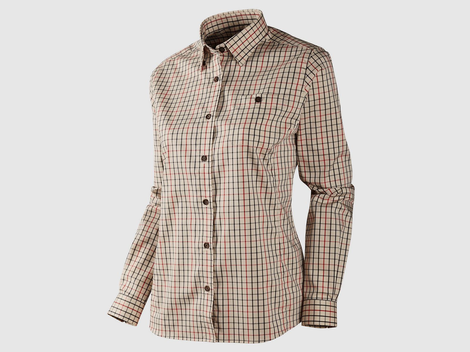 Hrkila Lancaster Damen L/S Hemd Red Check