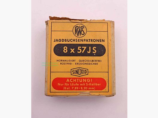 RWS (WZd.Fa.Rottweil) naboje do karabinów 8x57JS